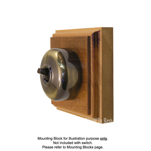 Antique Brass Covered Bakelite Switch 55/2ABB