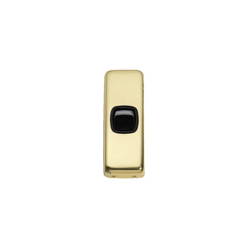 Black Rocker 1 Gang Architrave Switch