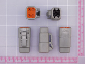 Lot of 100 DEUTSCH DTM06-4S CONN PLUG HSG 4POS