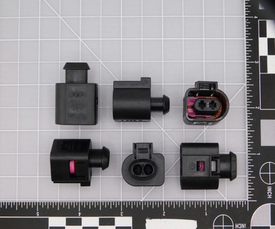 FEP 42121100 2-pole sealed flat contact housing 2.8 mm, 1-row, coding I ...