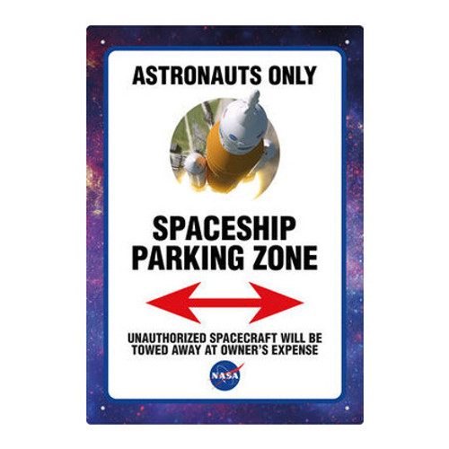 NASA - Astronaut Parking Tin Sign *NEW*