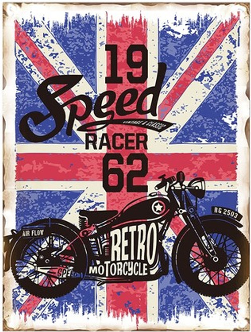 Signs - 1962 Speed Racer Motorcycle 30x40cm *NEW*
