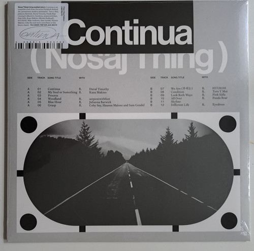 Nosaj Thing – Continua (Clear Vinyl) - LP *NEW*