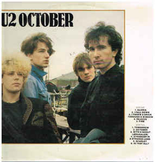 U2 ‎– October (NZ) - LP *USED*