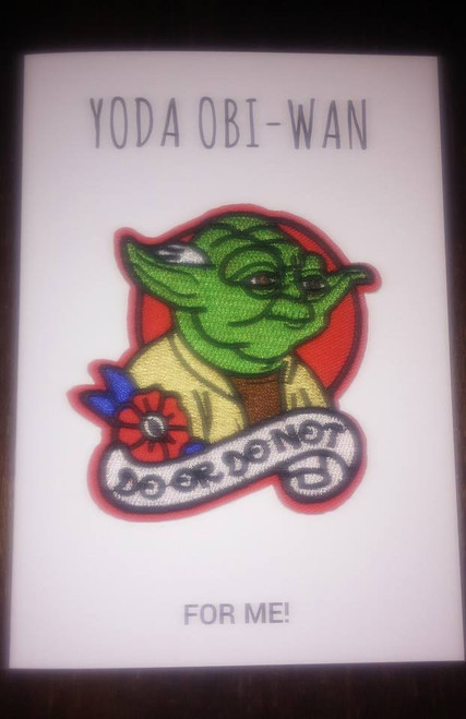 Shakey Smiles - YODA OBI-WAN FOR ME! - CARD/PATCH