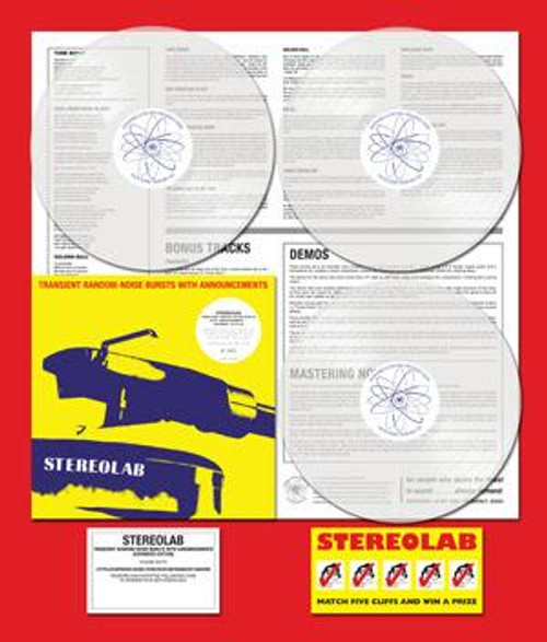 Stereolab - TRANSIENT RANDOM-NOISE BURSTS WITH ANNOUNCEMENTS (CLEAR VINYL)  - 3LP/DL  *NEW*