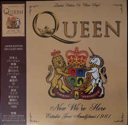 Queen ‎– Now We‘re Here (Estadio José Amalfitani 1981) (CLEAR VINYL) - LP *NEW*