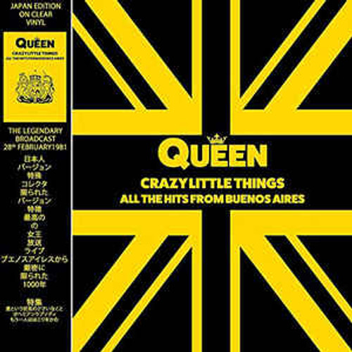 Queen ‎– Crazy Little Things - All The Hits From Buenos Aires (CLEAR VINYL) - LP *NEW*