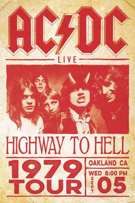 AC/DC Highway to Hell 1979 Tour - Poster #71 *NEW*