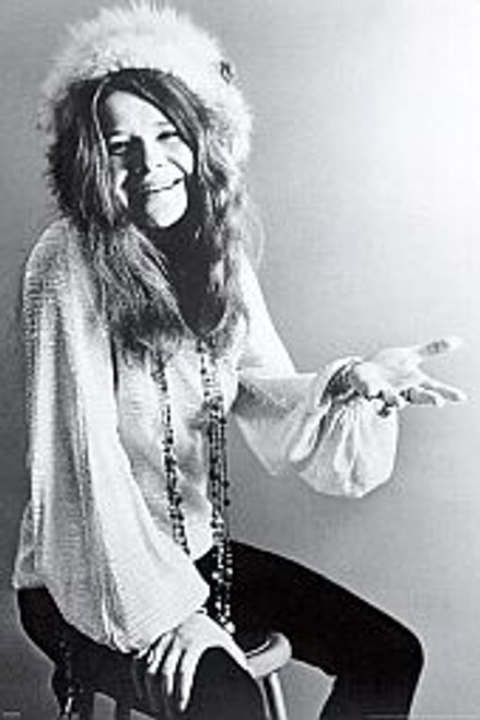 Janis Joplin  Black And White  - POSTER #73 *NEW*