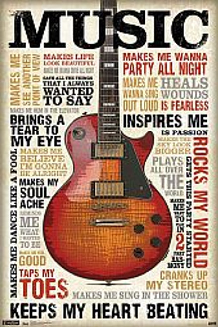 Music Inspires Me - POSTER *NEW*