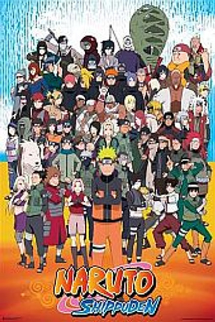 Naruto Shippuden Cast - POSTER *NEW*