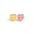 Candy Heart Enamel Earrings  *NEW*