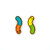 Gummy Worm Enamel Earrings  *NEW*