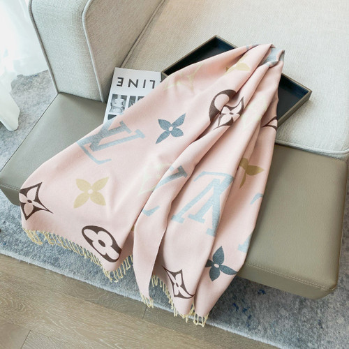 LV Pink Winter Scarf