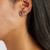 V Multicolor Stud Earrings