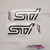 STI decal logo sticker black