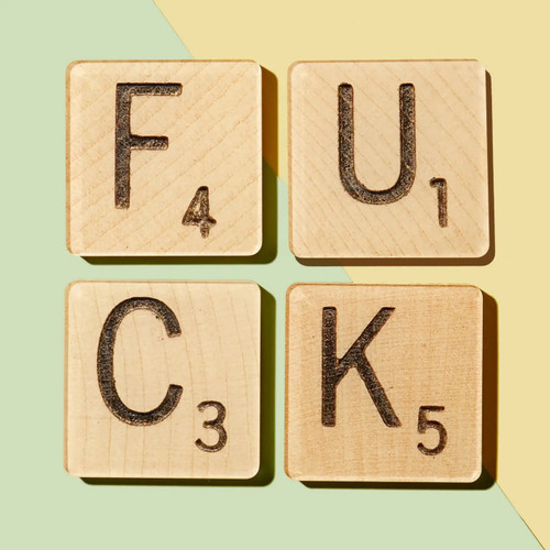 F*CK Scrabble Coasters, Set of 4