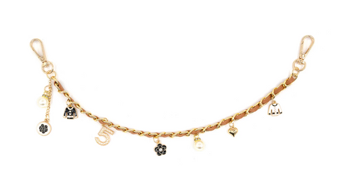 Number 5 Bag Charm, Tan