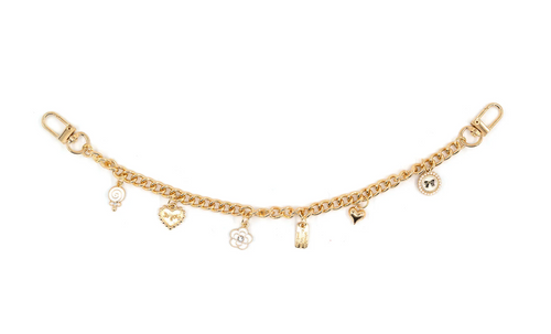 Love You Bag Charm, Gold