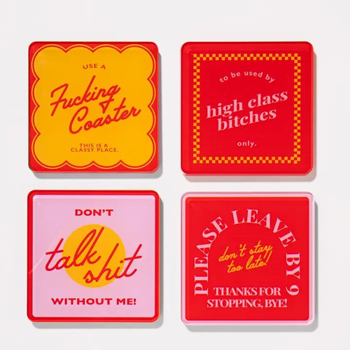 Snarky Red | Set of 4 Coasters