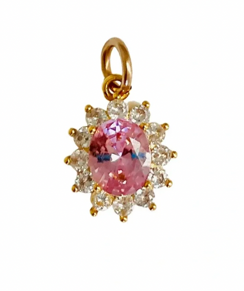 Pink Tourmaline Charm