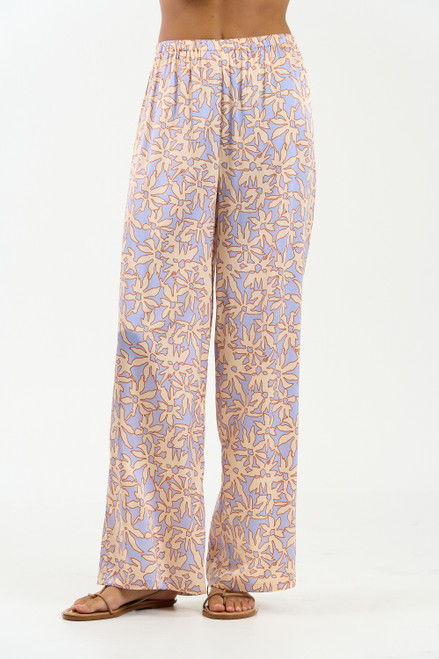 Memphis Pants, Floral Collage