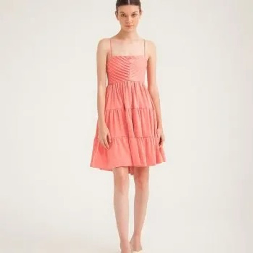 Gaviota Dress, Tangerine 