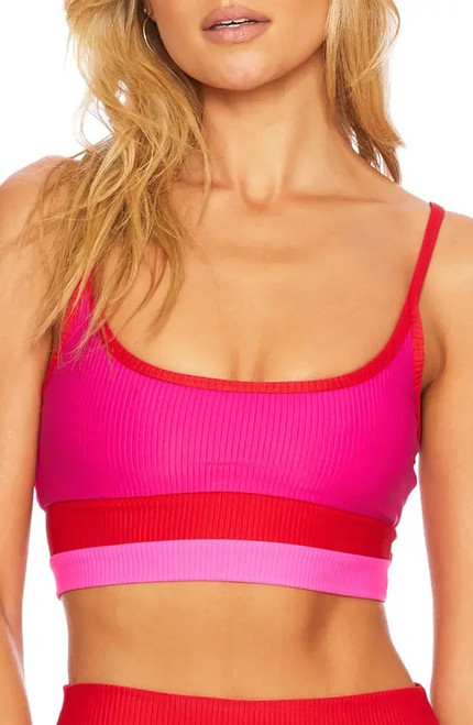 Eva Top, Fuchsia Red Neon Pink 