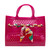 The Soleil Jelly Cutout Tote w/ Scarf, Hot Pink