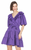 Faux Wrap Dress, Purple 