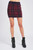 Bronte Mini Skirt, Navy Plaid 