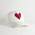 Heart Recycled Trucker Valentine's Day Hat, White