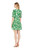 Trim Flounce Dress, Puzzle Green 