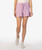 Smocked Waisted Shorts, Lavender 