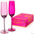 Barbie Champagne Glasses, Set of 2 Pink 