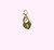 Heart Lock Bag Charm, Gold
