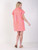 Luna Dress, Coral Pink Stripe