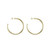 Petite Everybody's Favorite Hoops - Brushed 18k Gold Plated