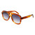 Voyager Acetate Oversized Aviator, Brown 