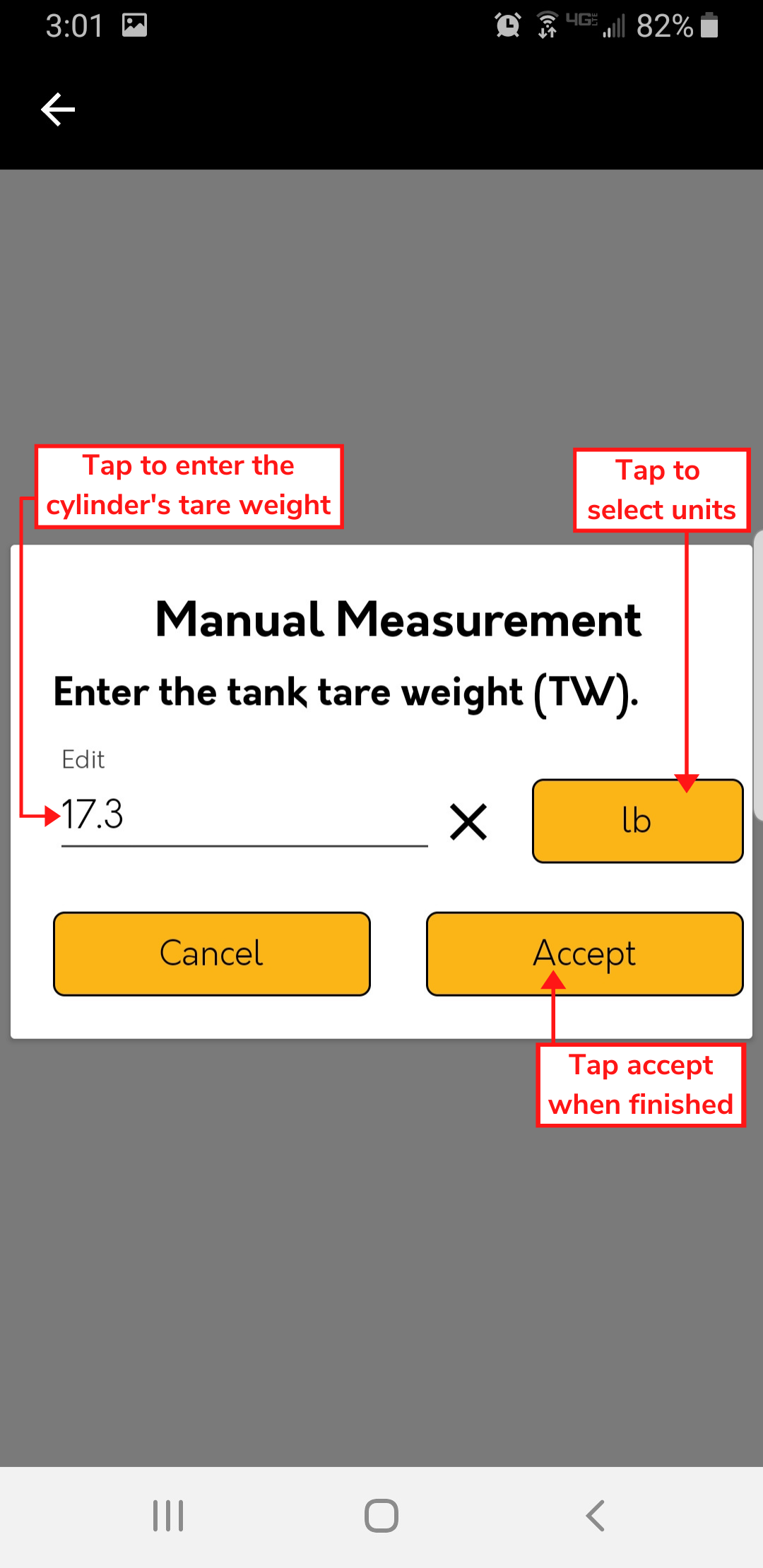 screenshot of step 8b instructions