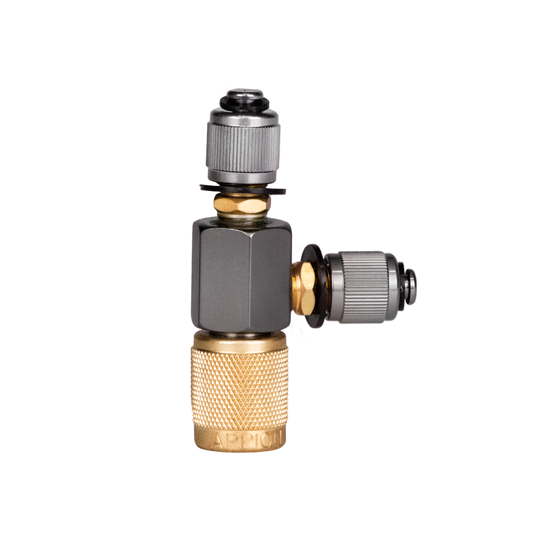 MegaSeal Low-Loss Charging T-Fitting 1/4 in. FL