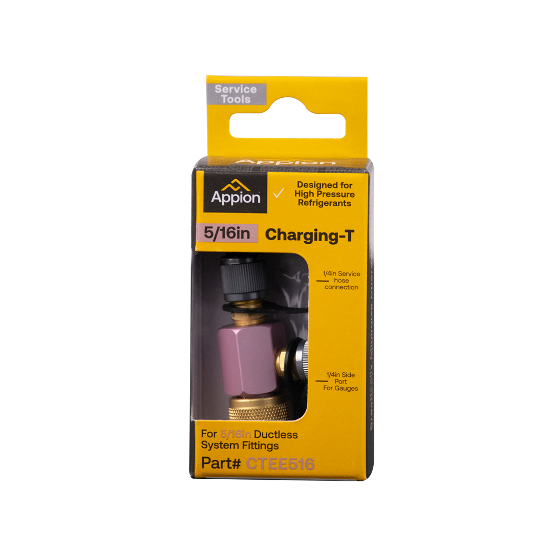 Appion CTEE516 MegaSeal Low-Loss Charging T-Fitting packaging
