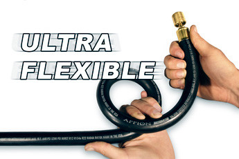 MegaFlow 3/8 in. Hose - 6 ft (1/4FL to 1/4FL) Yellow