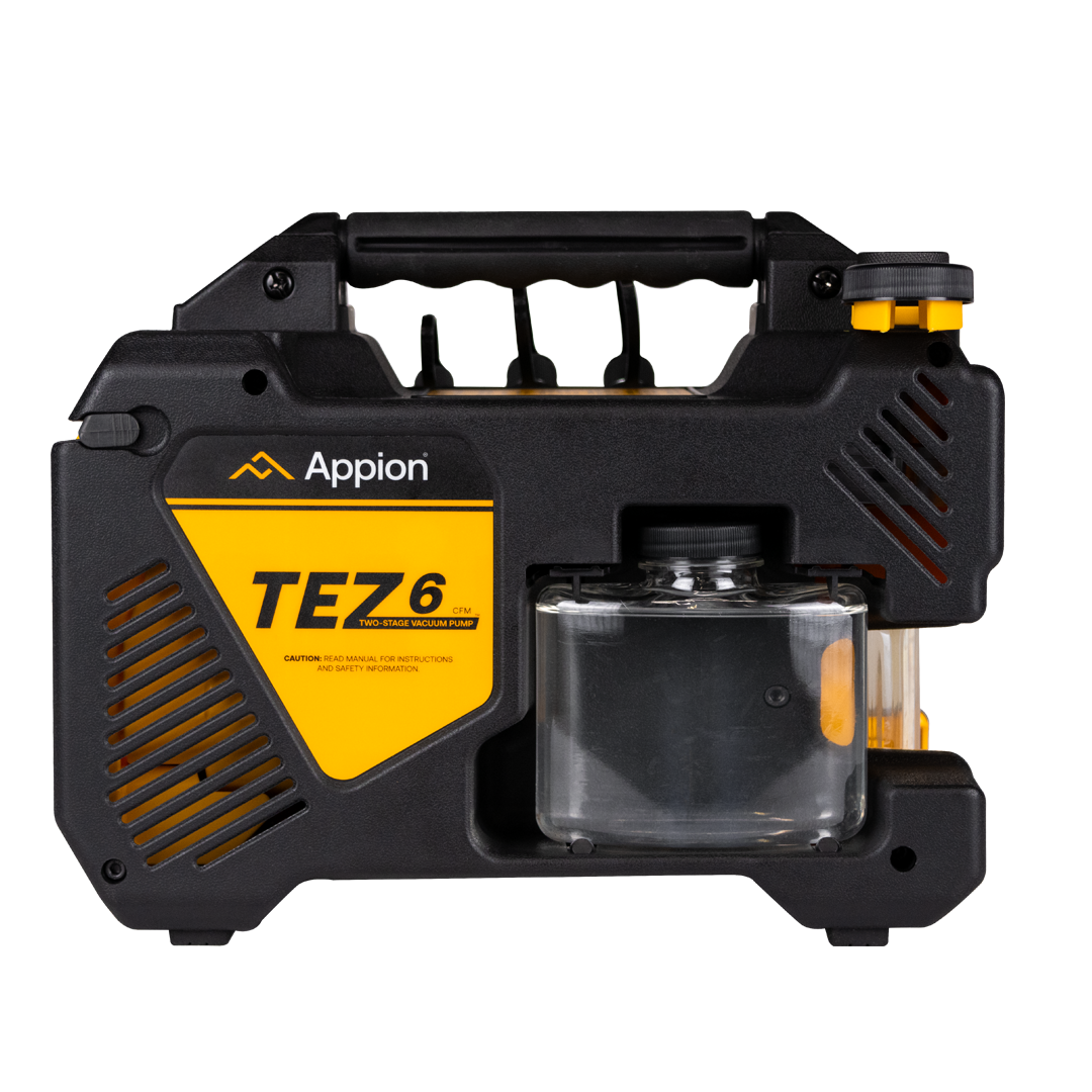 Left side view of the Appion TEZ6 vacuum pump