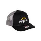 Black and Grey Appion hat trucker hat for hvac technicians.