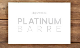 Platinum Barre Sign - Acrylic/ Silver