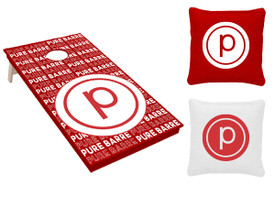 Pure Barre- Cornhole (2 Boards And 8 Bags) - Red
