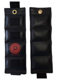 Pure Barre Cuff Weights - 2Lb Pair Black/Red