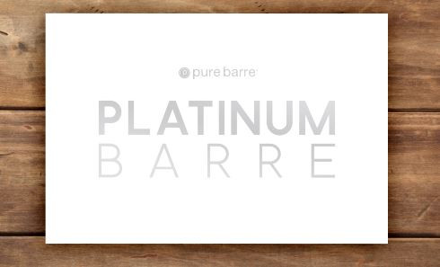 Platinum Barre Sign - Acrylic/ Silver